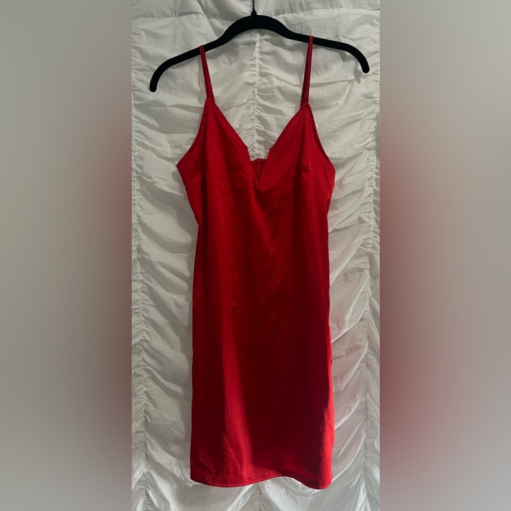 red dress